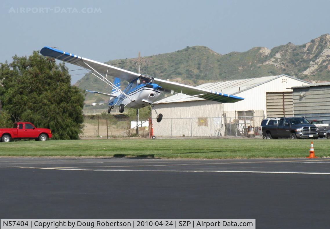 N57404, 1973 Bellanca 7ECA Citabria C/N 940-73, 1973 Bellanca 7ECA CITABRIA, Lycoming O-235 115 Hp, on final Rwy 22