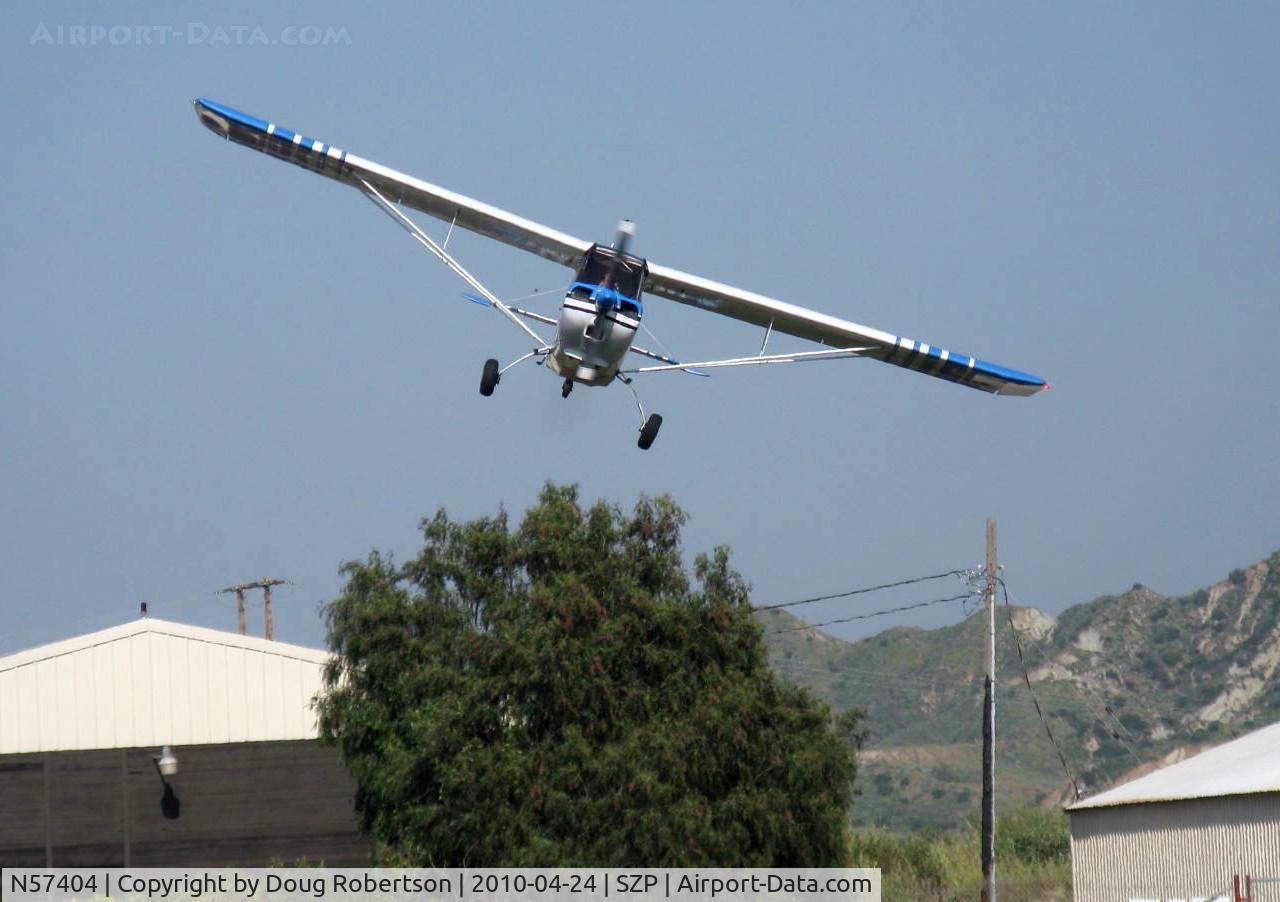 N57404, 1973 Bellanca 7ECA Citabria C/N 940-73, 1973 Bellanca 7ECA CITABRIA, Lycoming O-235 115 Hp, on final Rwy 22