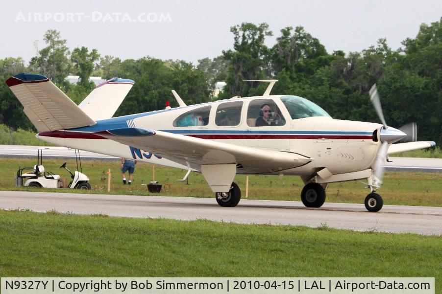N9327Y, 1960 Beech N35 Bonanza C/N D-6581, Departing Lakeland, FL during Sun N Fun 2010