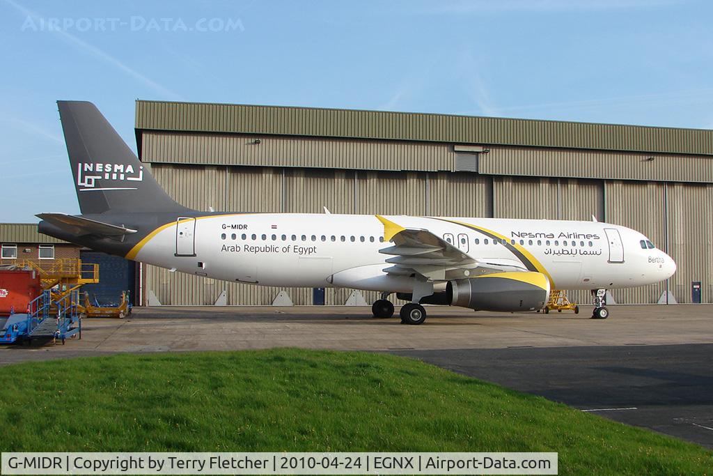 G-MIDR, 2002 Airbus A320-232 C/N 1697, Egyptian start-up airline , Nesma Airlines are due to take this ex BMI Airbus