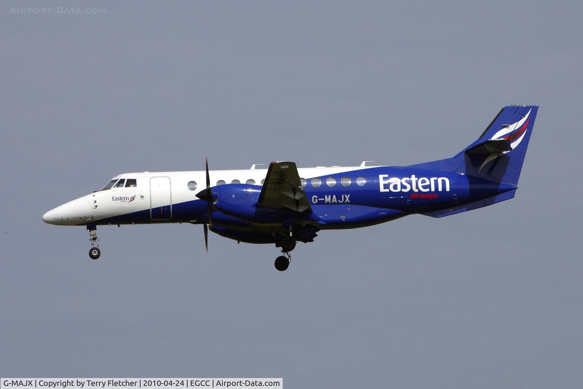G-MAJX, 1997 British Aerospace Jetstream 41 C/N 41098, Eastern BAe4100 at Manchester