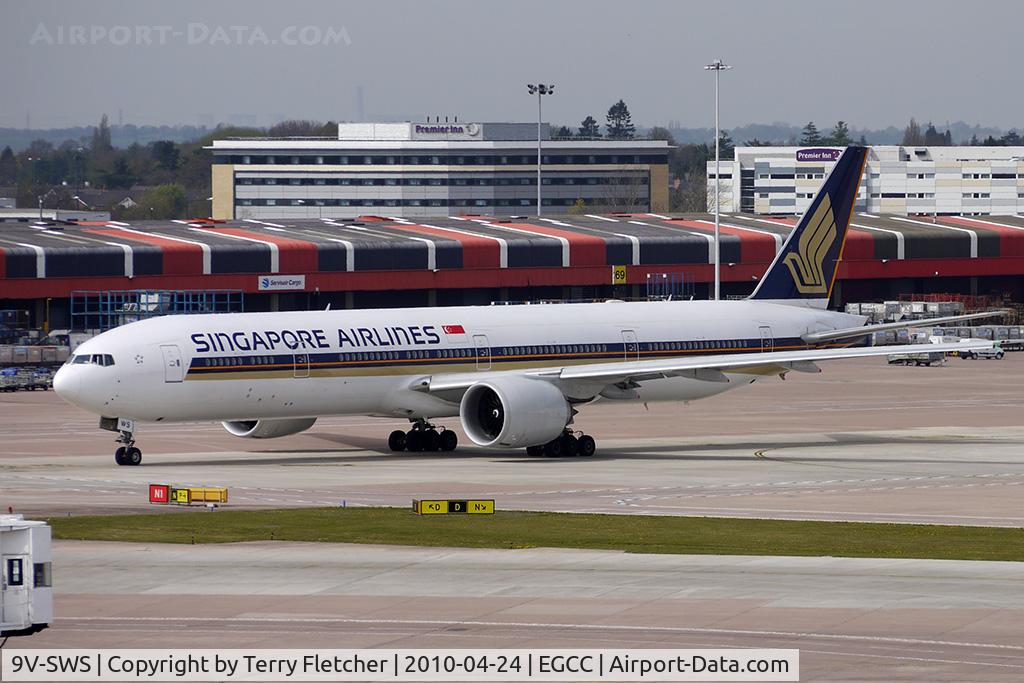 9V-SWS, 2008 Boeing 777-312/ER C/N 34584, Singapore Airlines B777-300ER at Manchester