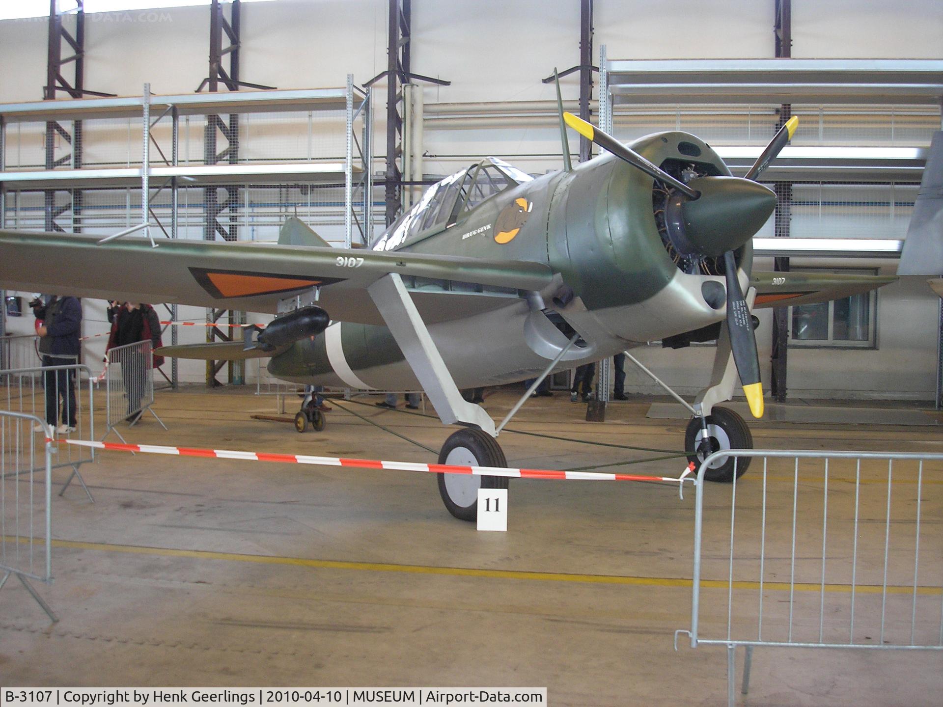 B-3107, Brewster B-339C Buffalo Replica C/N Not found B-3107, Brewster Buffalo , replica , Dutch AF Museum- Soesterberg