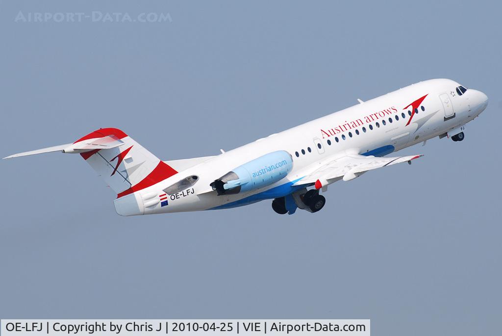 OE-LFJ, 1995 Fokker 70 (F-28-0070) C/N 11532, Austrian arrows Fokker 70