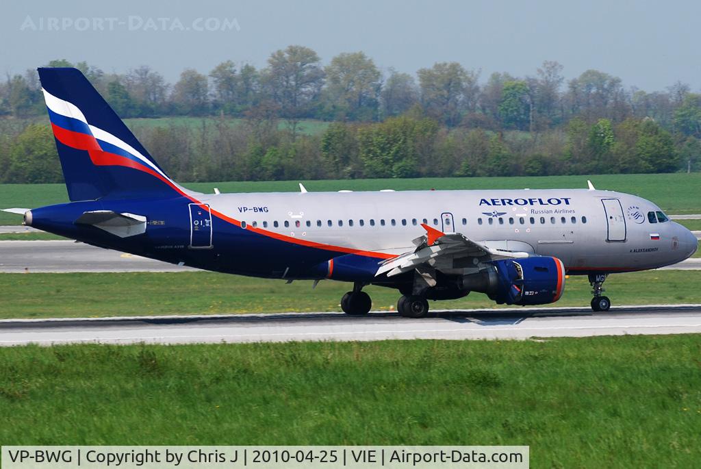 VP-BWG, 2003 Airbus A319-111 C/N 2093, Aeroflot Airbus A319-111