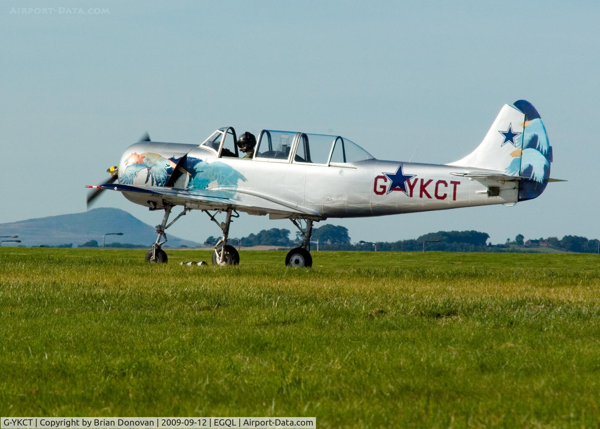 G-YKCT, 1990 Bacau Yak-52 C/N 9010307, The Cossacks YAK-52 Display Team - RAF Leuchars Airshow 2009
