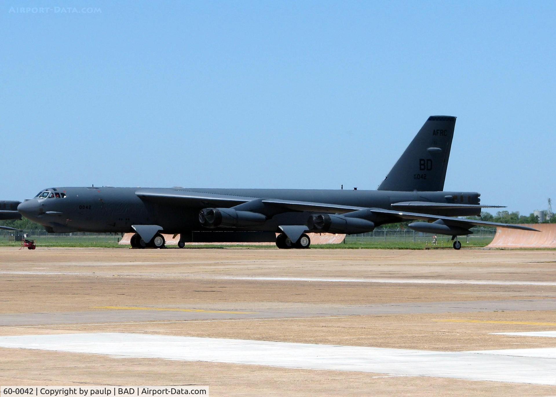 60-0042, 1960 Boeing B-52H Stratofortress C/N 464407, Barksdale AFB.