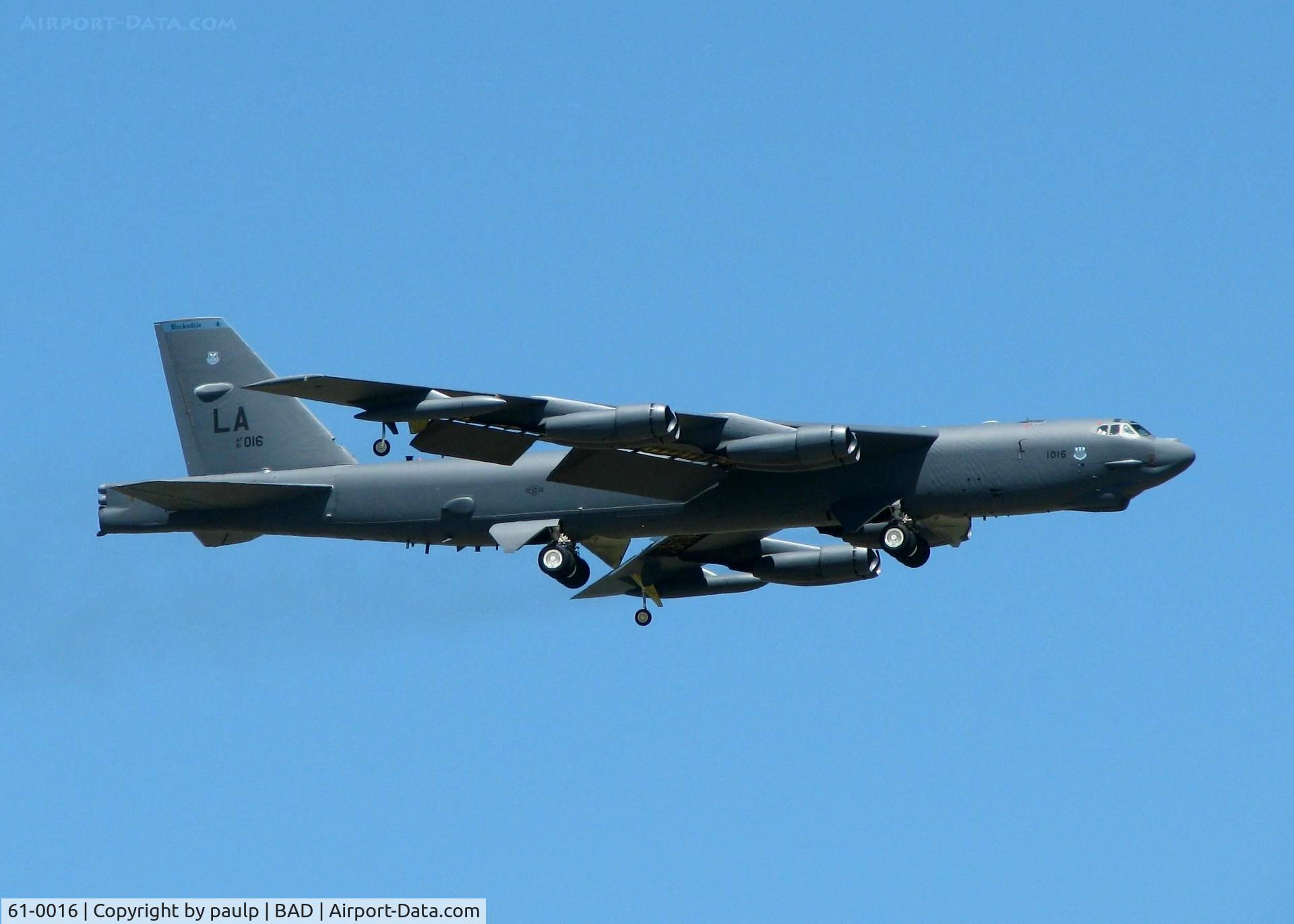 61-0016, 1961 Boeing B-52H Stratofortress C/N 464443, Gear down for landing after the 