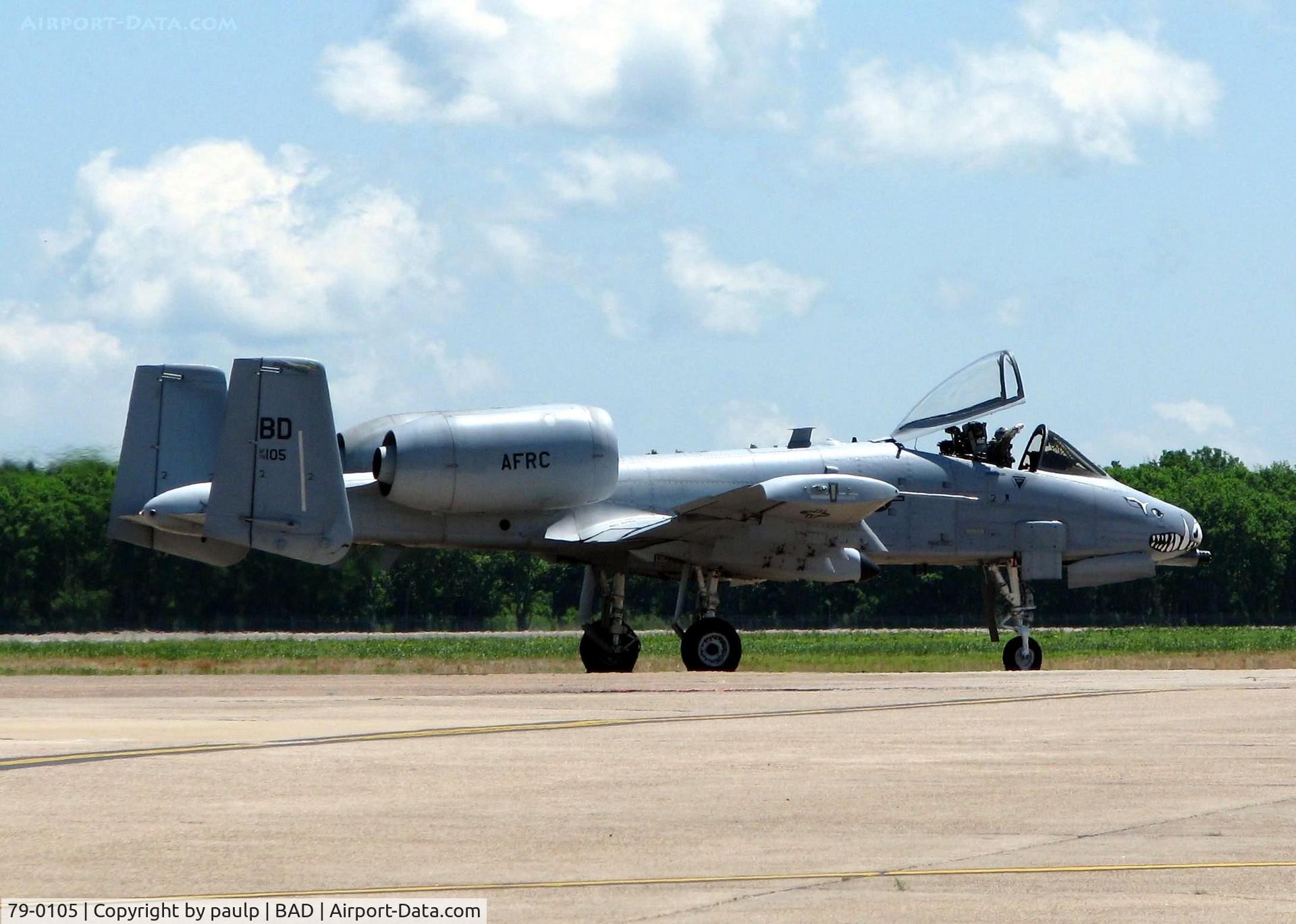 79-0105, 1979 Fairchild Republic A-10C Thunderbolt II C/N A10-0369, At the Barksdale Air Force Base Air Show 2010.