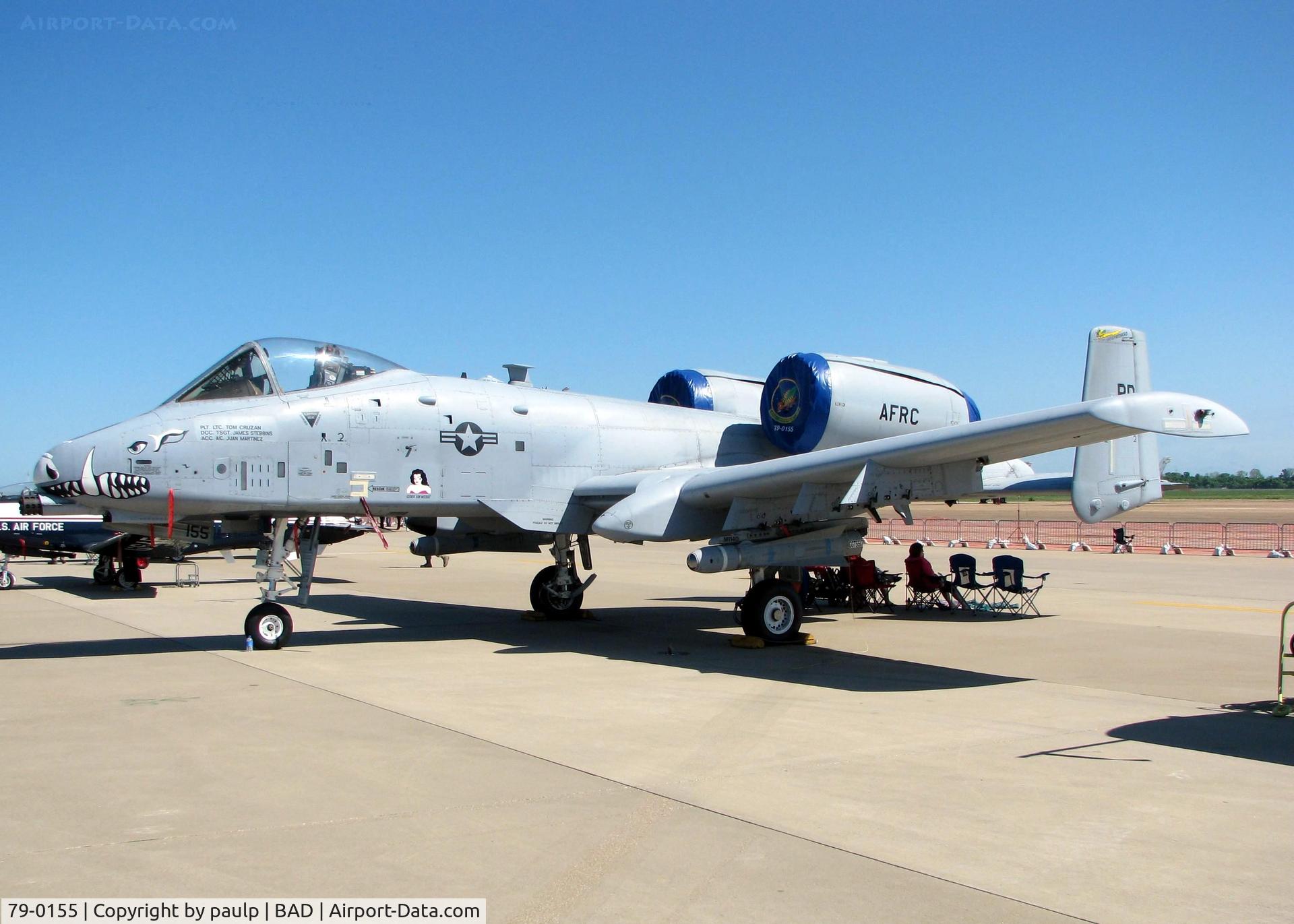 79-0155, 1979 Fairchild Republic A-10C Thunderbolt II C/N A10-0419, At the Barksdale Air Force Base Air Show 2010.
