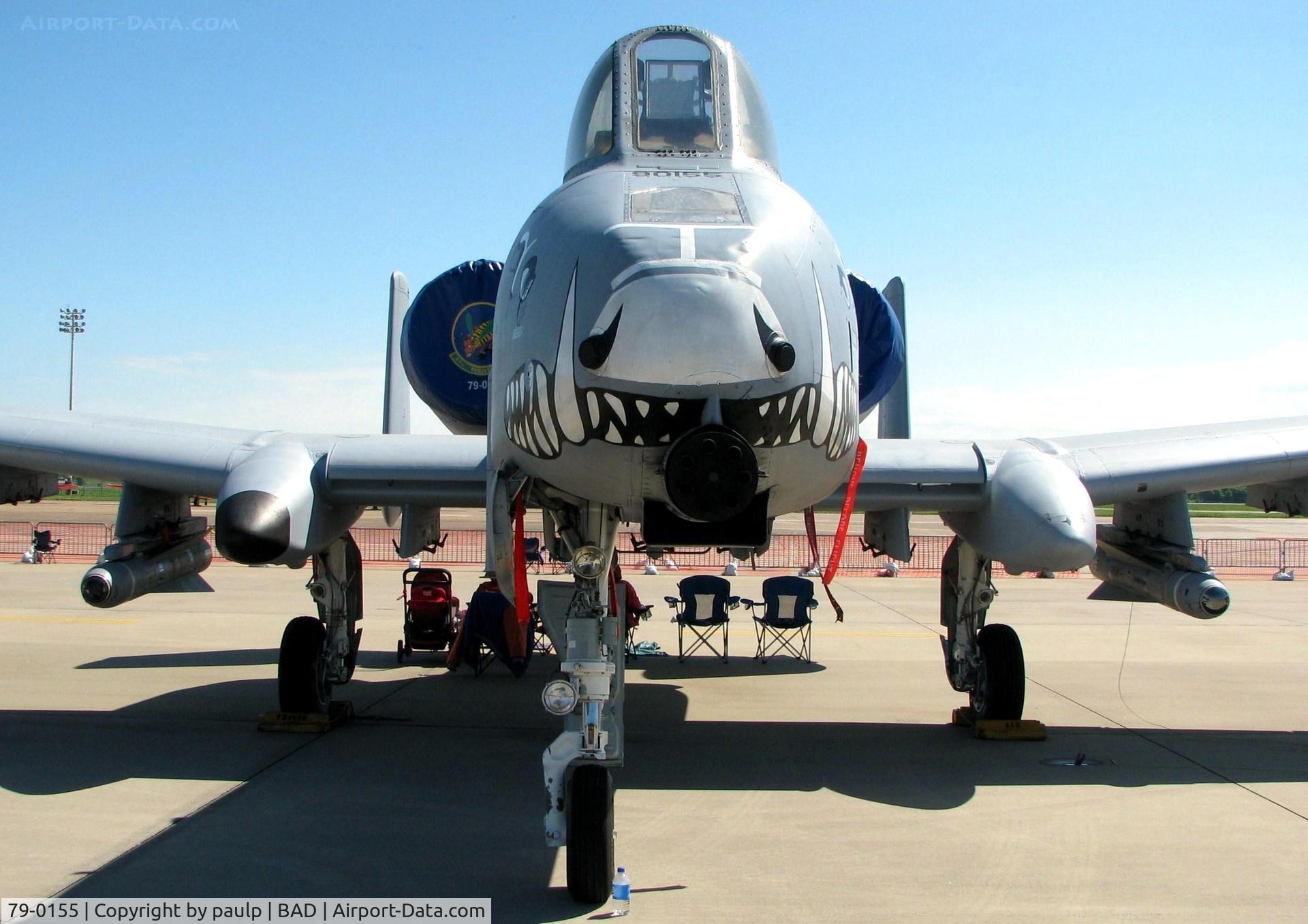 79-0155, 1979 Fairchild Republic A-10C Thunderbolt II C/N A10-0419, At the Barksdale Air Force Base Air Show 2010.