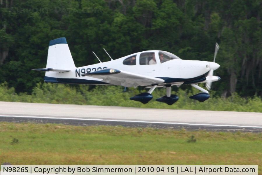 N9826S, Vans RV-10 C/N 40175, Arriving at Lakeland, FL during Sun N Fun 2010.