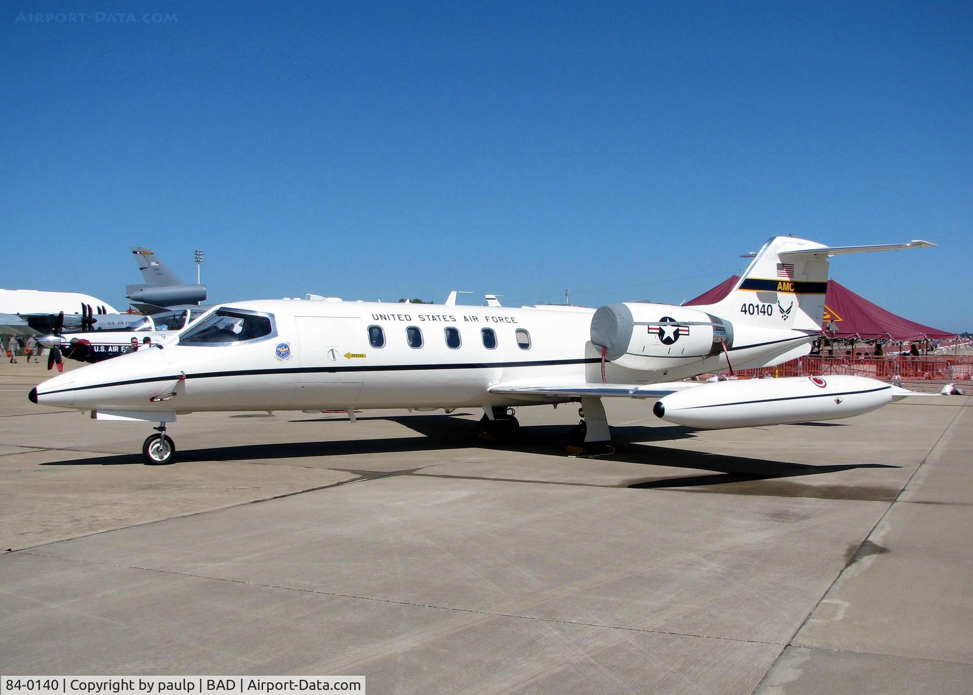 84-0140, 1984 Gates Learjet C-21A C/N 35A-588, At the Barksdale Air Force Base Air Show 2010.