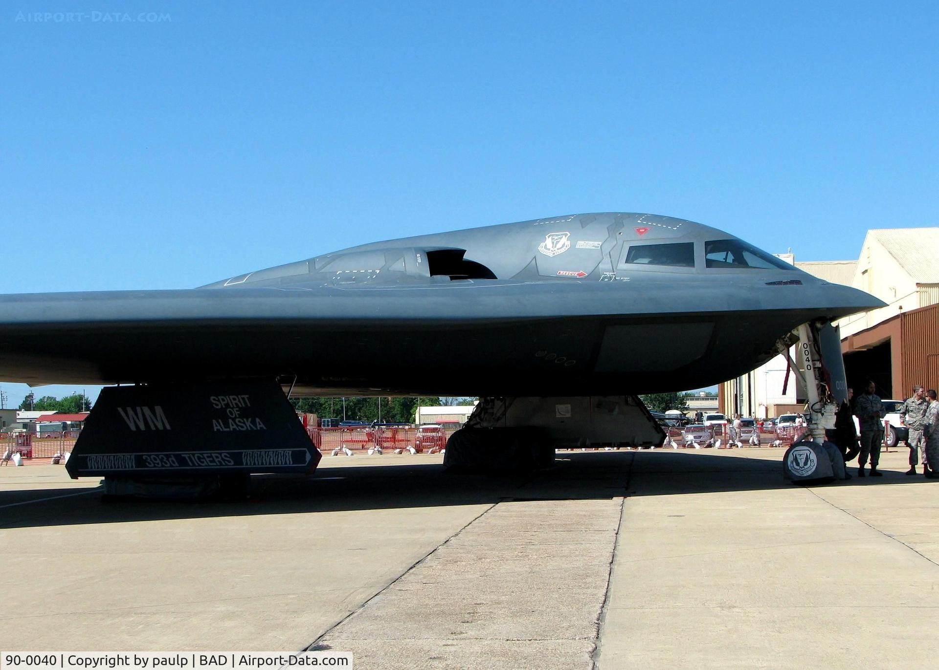 90-0040, Northrop Grumman B-2A Spirit C/N 1015/AV-15, At the Barksdale Air Force Base Air Show 2010.