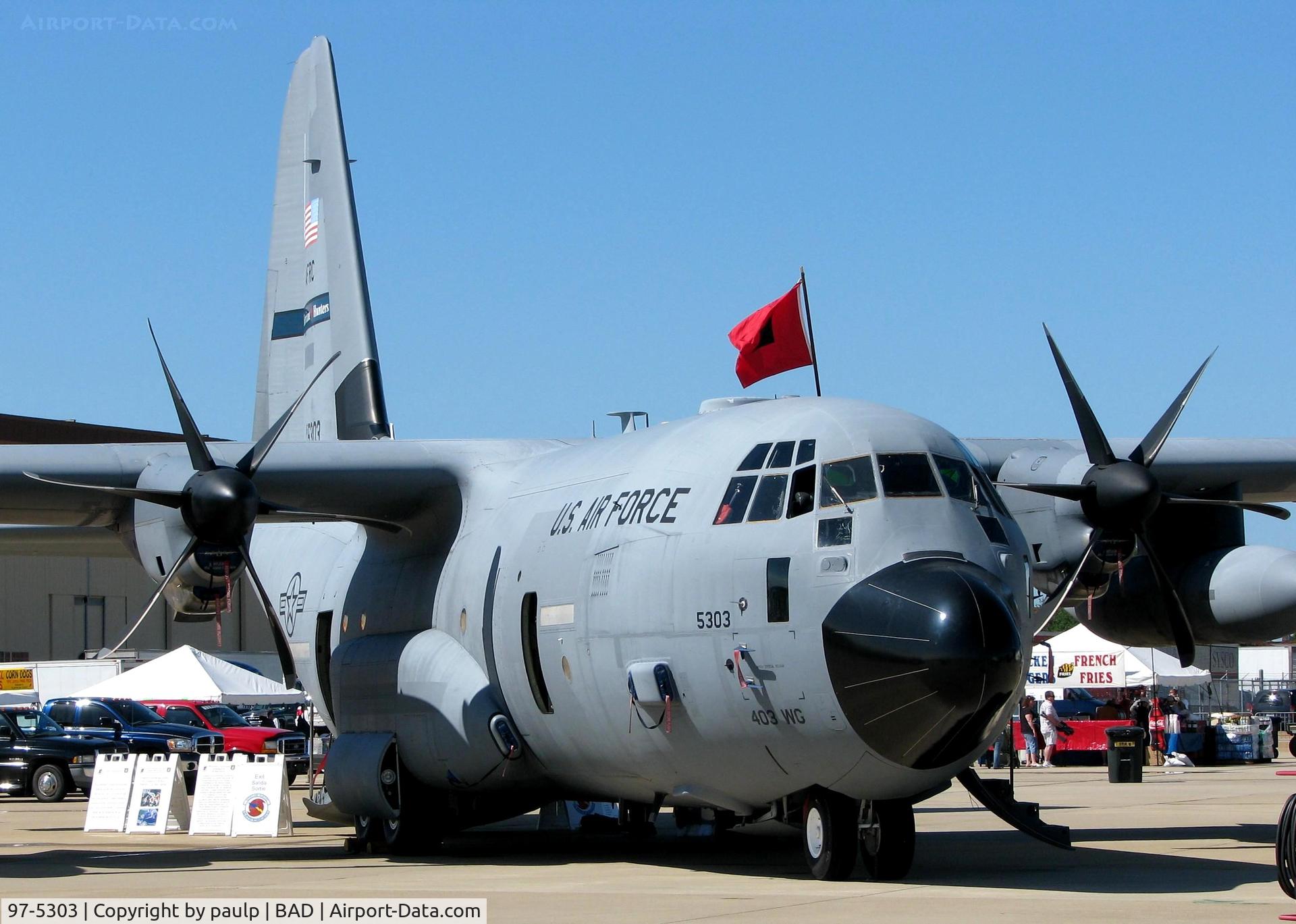 97-5303, 1997 Lockheed WC-130J Hercules C/N 382-5473, At the Barksdale Air Force Base Air Show 2010.