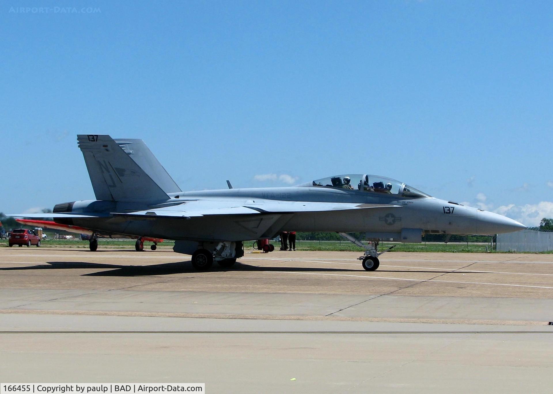 166455, Boeing F/A-18F Super Hornet C/N F090, At the Barksdale Air Force Base Air Show 2010.