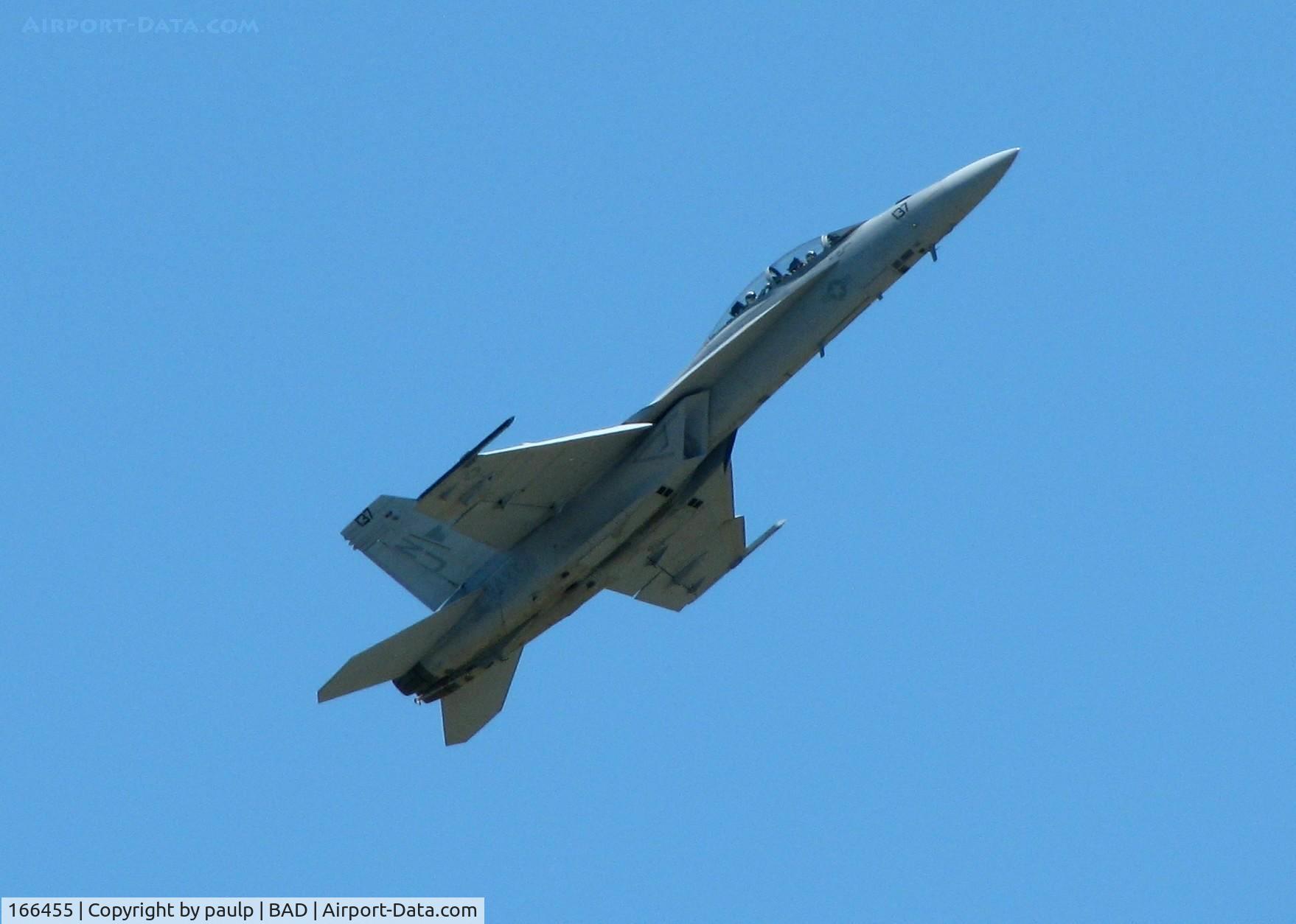 166455, Boeing F/A-18F Super Hornet C/N F090, Performing at the Barksdale AFB Air Show 2010.