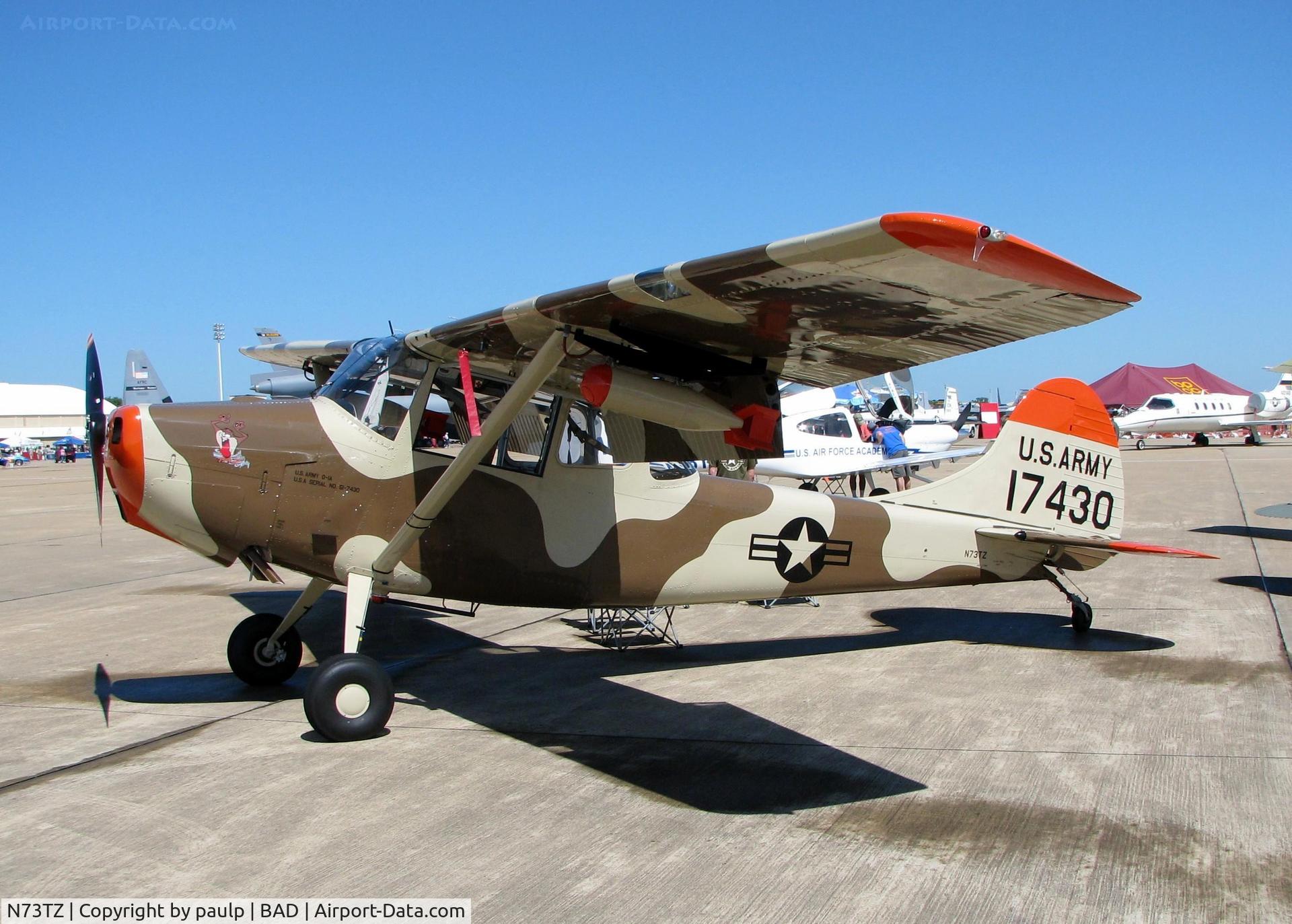 N73TZ, 1951 Cessna 305A C/N 22169, At the Barksdale Air Force Base Air Show 2010.