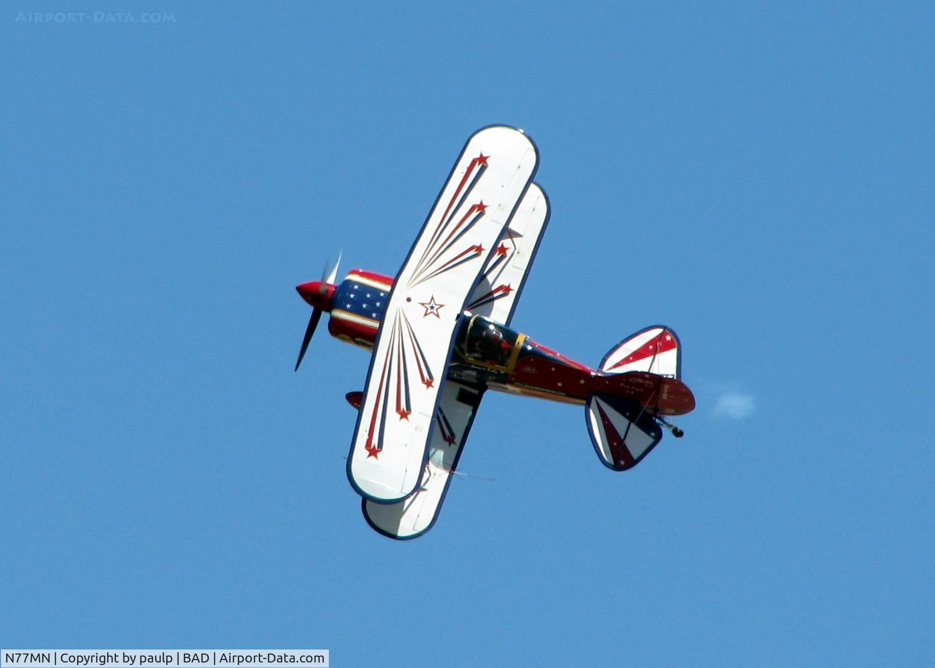 N77MN, 1986 Christen Pitts S-1T C/N 1040, Jacquie B. performing at the Barksdale AFB Air Show.