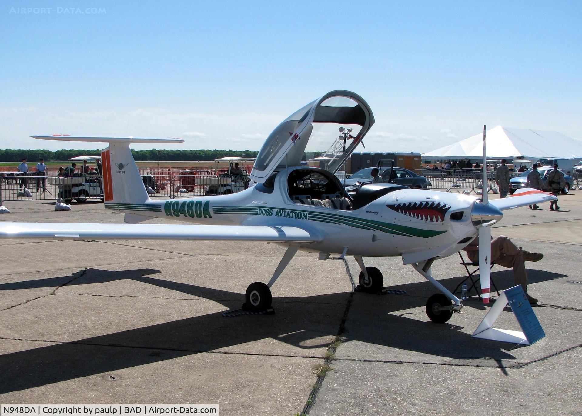 N948DA, Diamond DA-20C-1 Eclipse C/N C0448, At the Barksdale Air Force Base Air Show 2010.