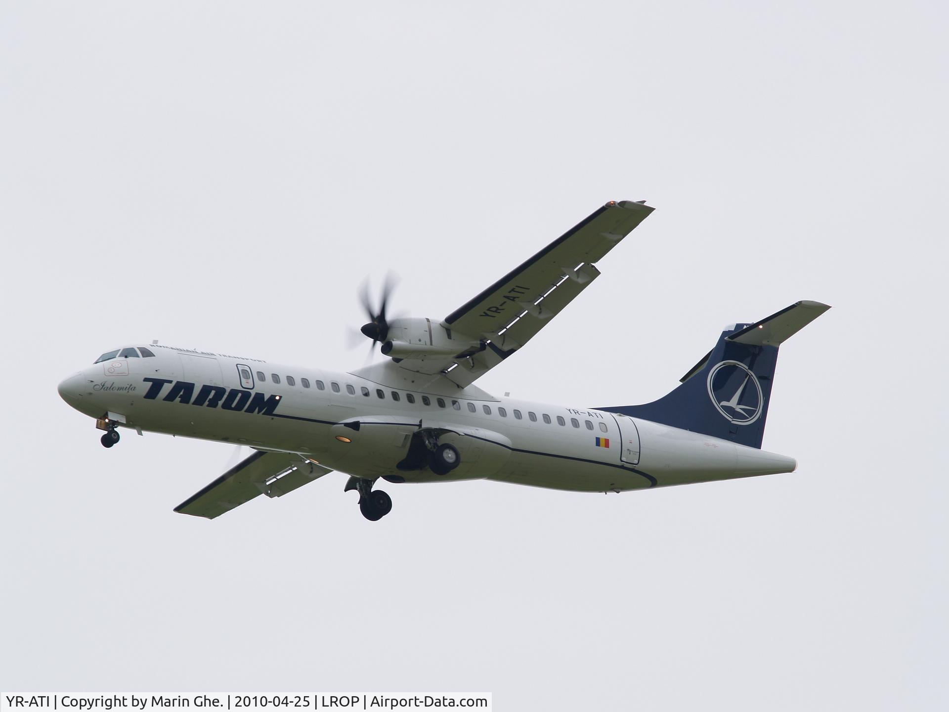 YR-ATI, 2009 ATR 72-212A C/N 867, Bucuresti - Otopeni