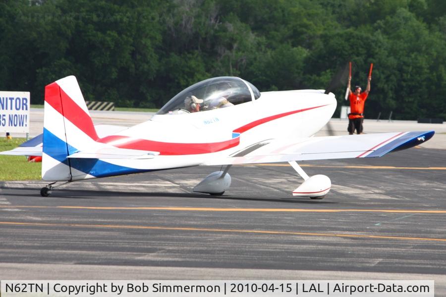 N62TN, 2005 Vans RV-8 C/N 81242, Departing Lakeland, FL during Sun N Fun 2010