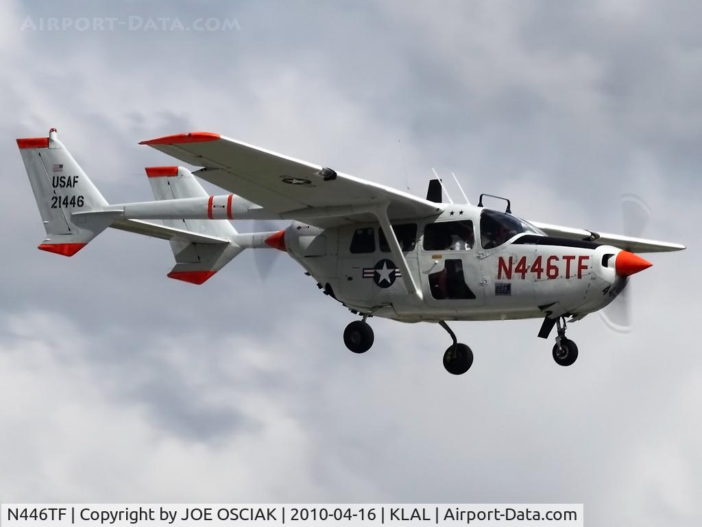 N446TF, Cessna 337A Super Skymaster C/N 337-0454, Arriving at KLAL
