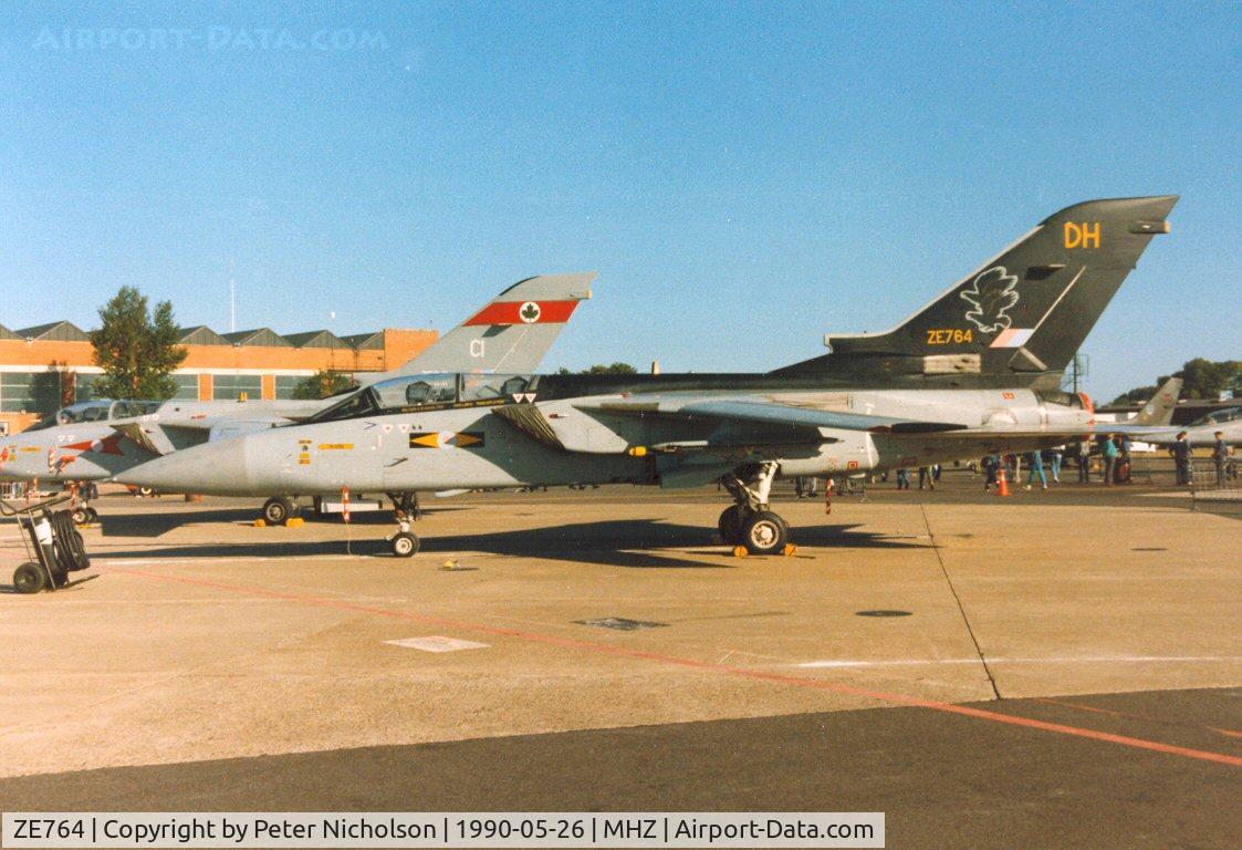 ZE764, 1988 Panavia Tornado F.3 C/N 3311, Tornado F.3 of 11 Squadron based at RAF Leeming on display at the 1990 RAF Mildenhall Air Fete.
