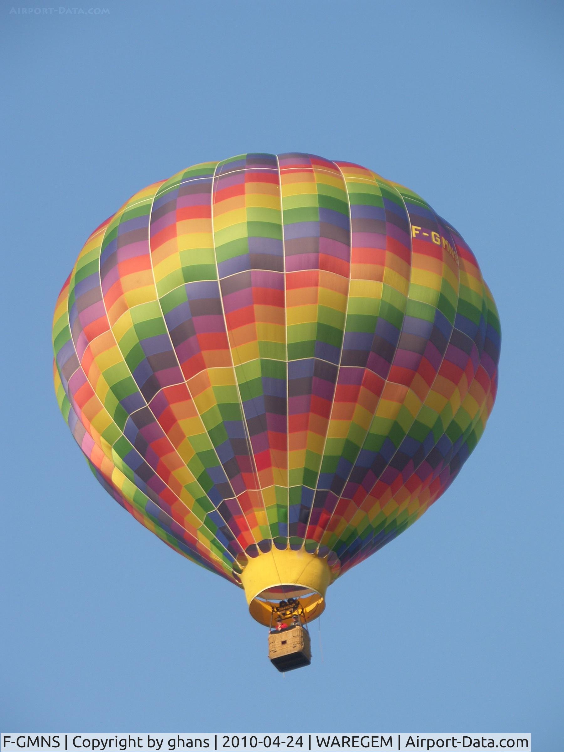 F-GMNS, Manuf.frse Montgolfiere RAVEN EUROPE S 52 A C/N E-301, Waregem