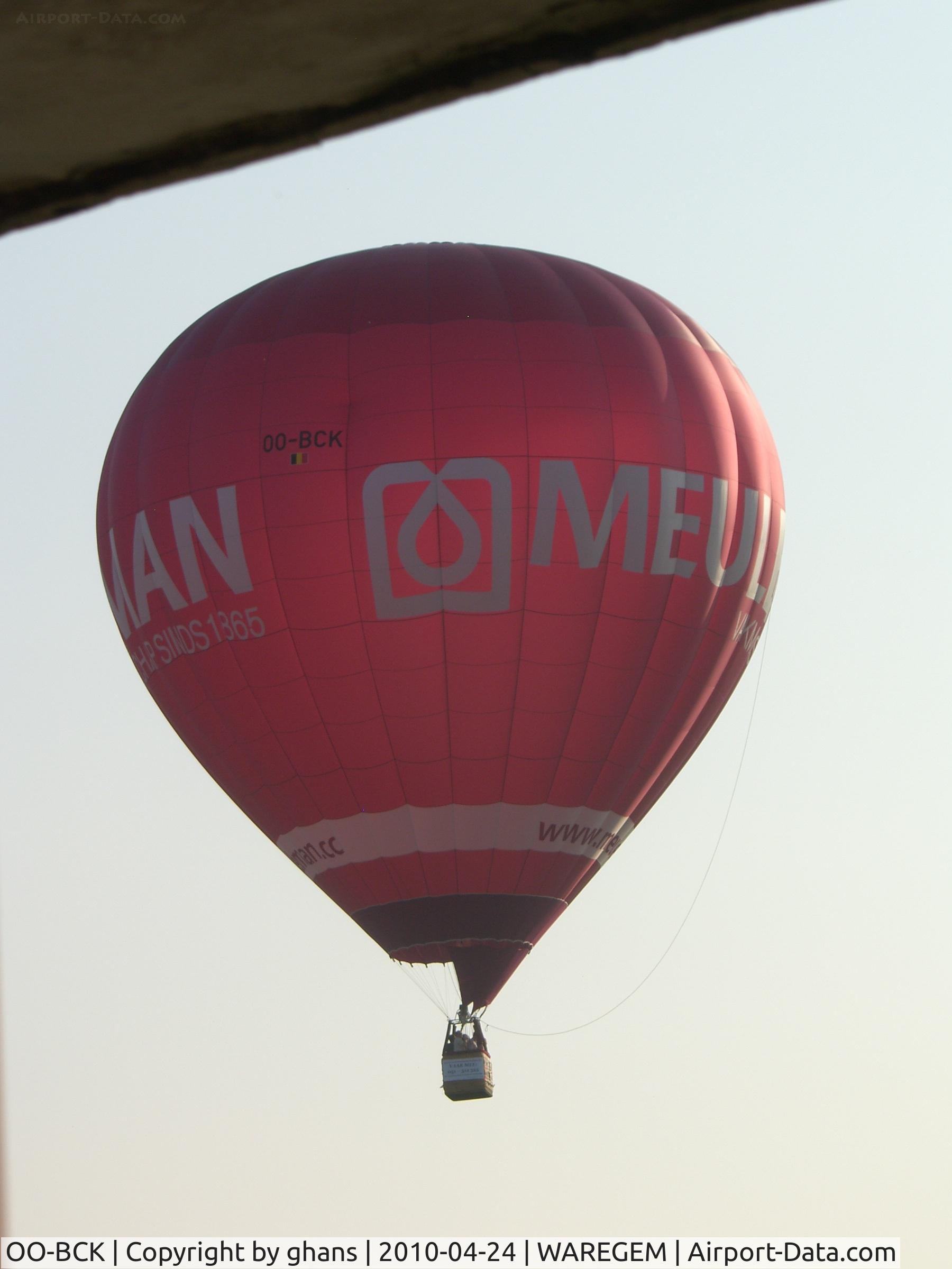 OO-BCK, 1999 Schroeder Fire Balloons G.36/24 C/N 769, Meuleman Decorteam