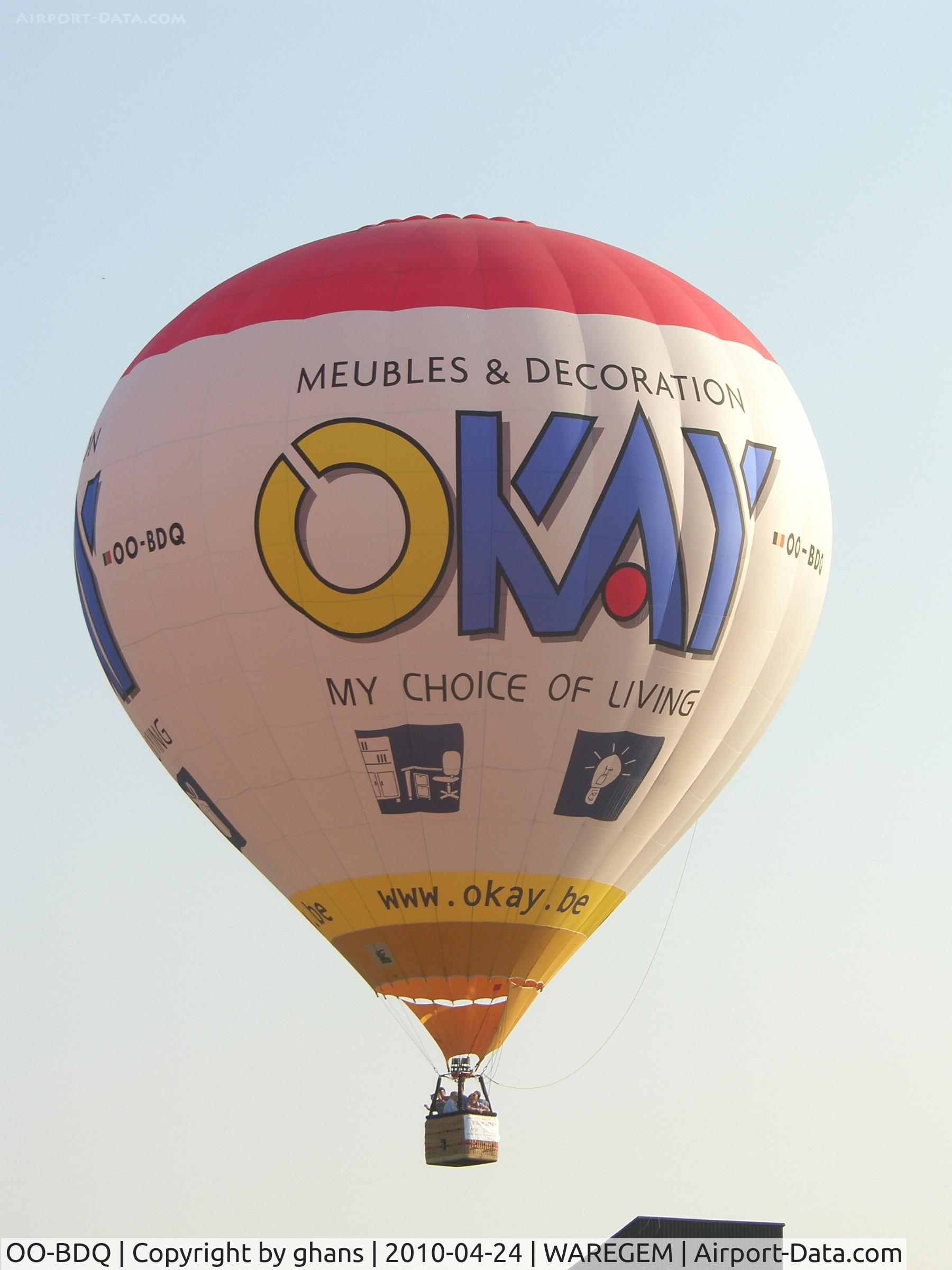 OO-BDQ, 2005 Schroeder Fire Balloons G.30/24 C/N 1164, Okay