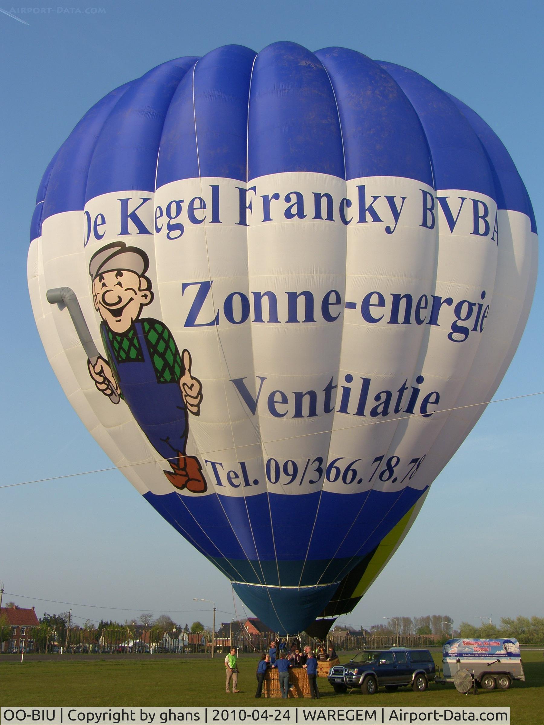 OO-BIU, 1998 Cameron Balloons A-120 C/N 4241, De Kegel Francky