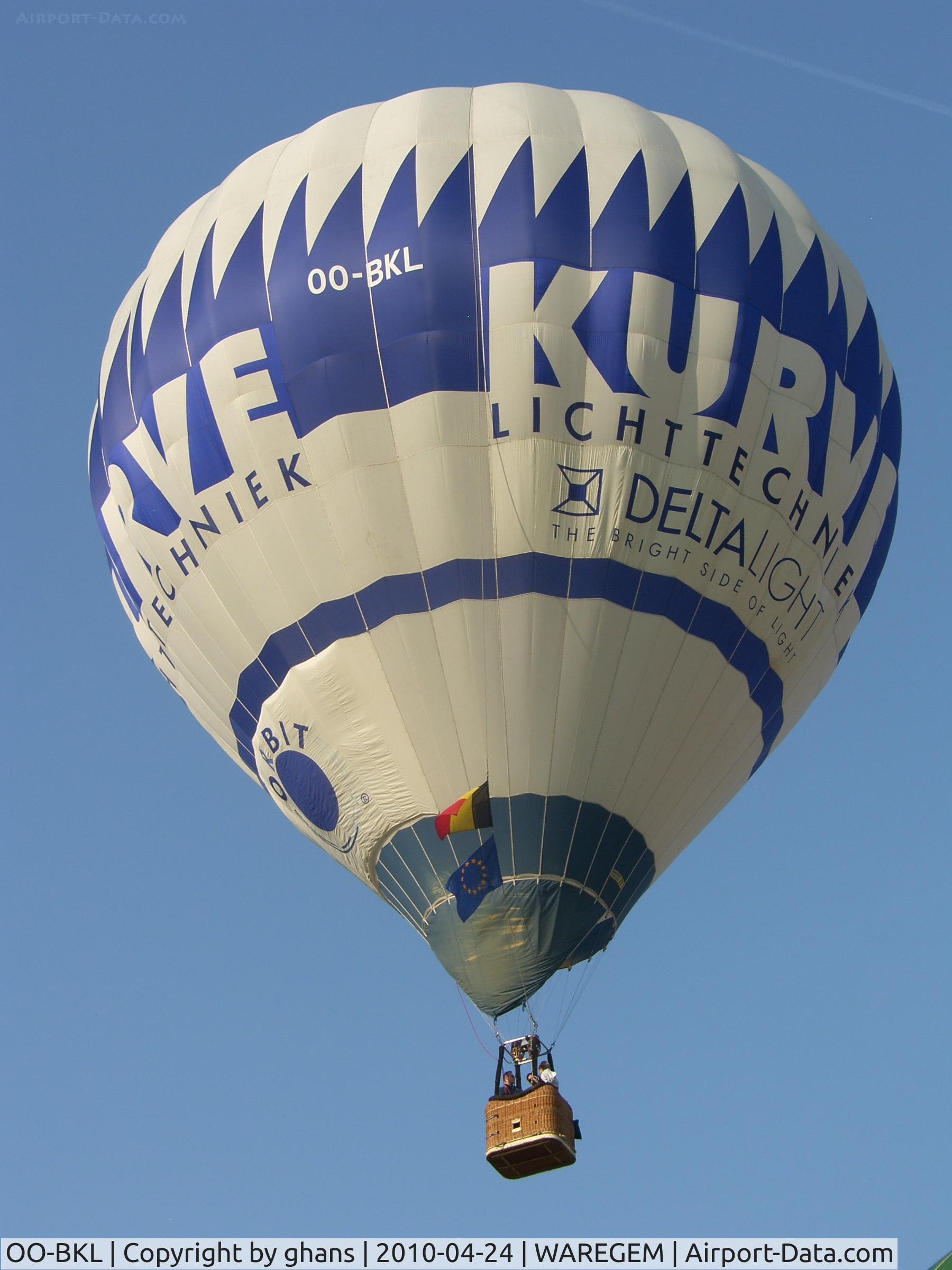 OO-BKL, Thunder & Colt Balloons 77A C/N 4457, Kurve