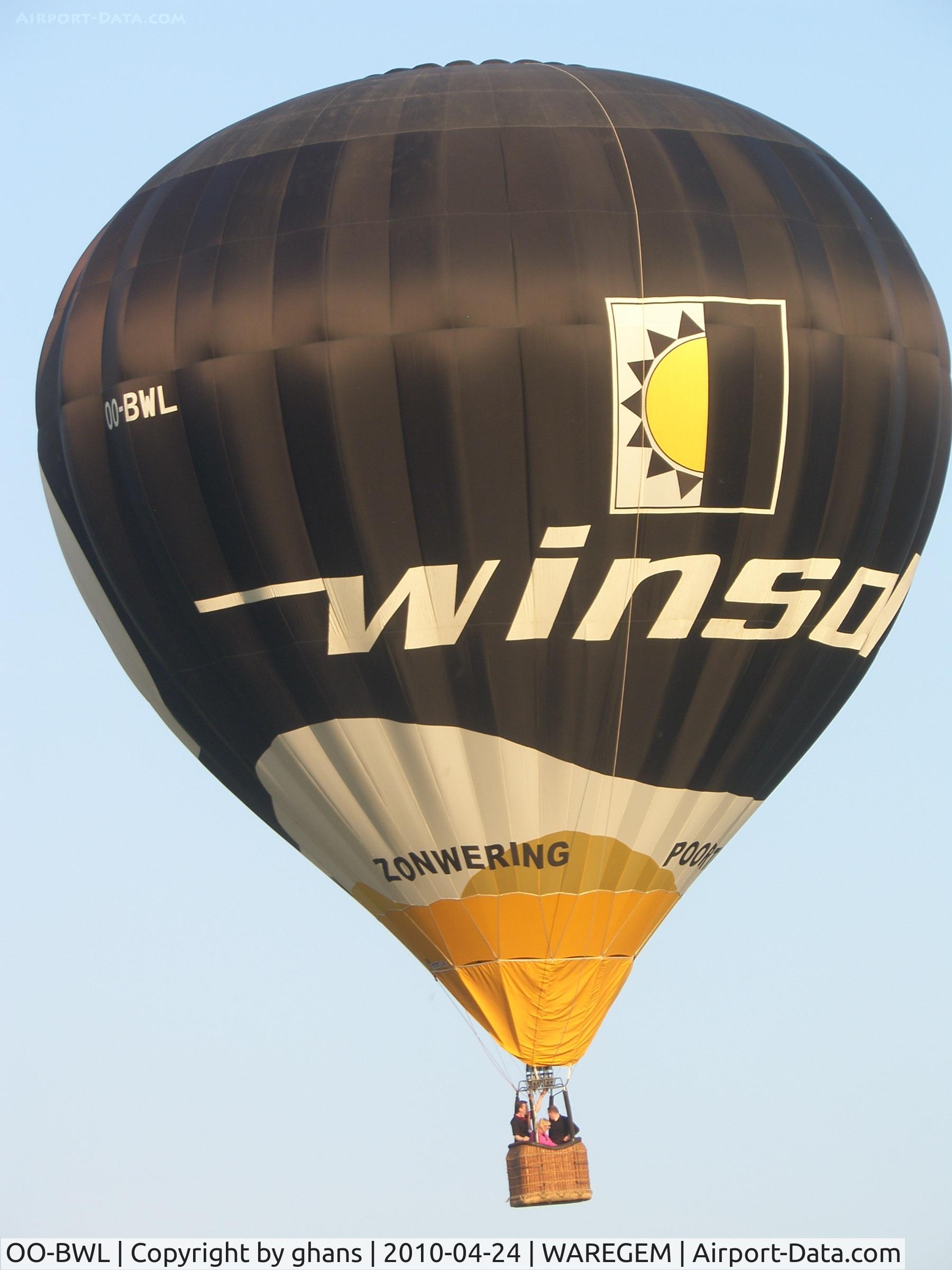 OO-BWL, Cameron Balloons Ltd N-90 C/N 10068, Winsol