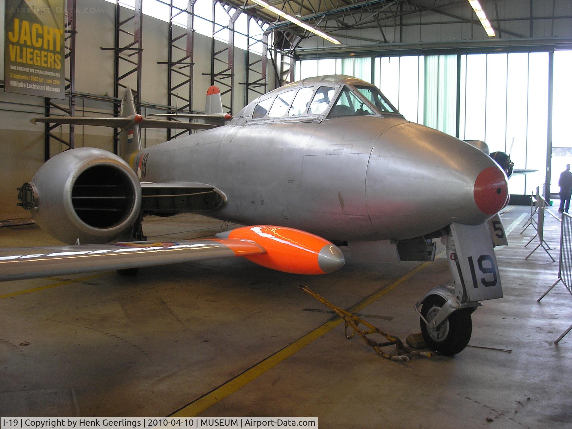 I-19, Gloster Meteor T.7 C/N Not found I-19, MLM , Dutch AF Museum