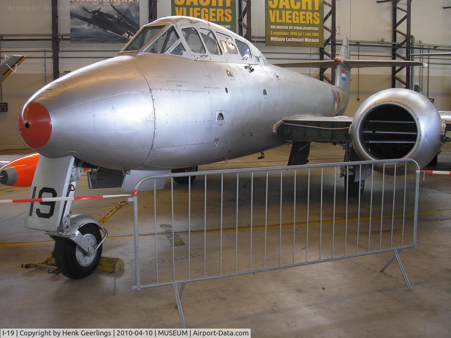 I-19, Gloster Meteor T.7 C/N Not found I-19, MLM , Dutch AF Museum