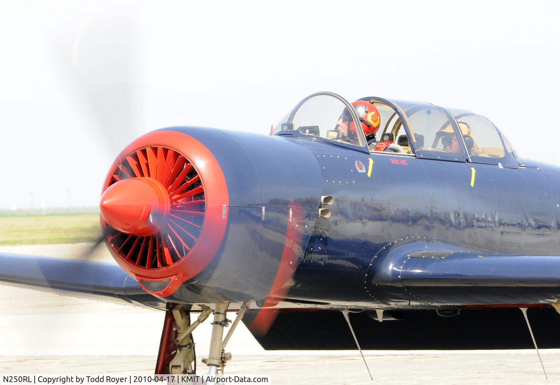 N250RL, 1968 Nanchang CJ-6A C/N 2432066, Minter Field fly in 2010