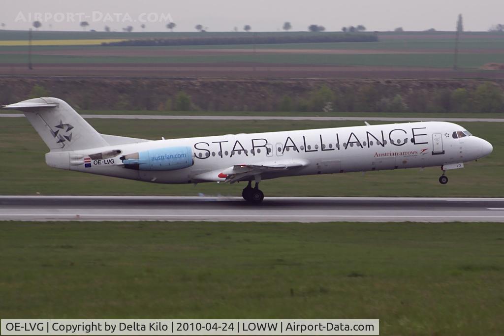 OE-LVG, 1994 Fokker 100 (F-28-0100) C/N 11520, AUSTRIAN ARROWS