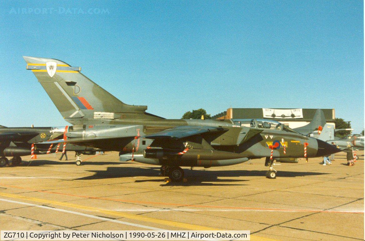 ZG710, 1989 Panavia Tornado GR.1A C/N BS177/819/3393, Tornado GR.1A of RAF Marham's 13 Squadron on display at the 1990 RAF Mildenhall Air Fete.