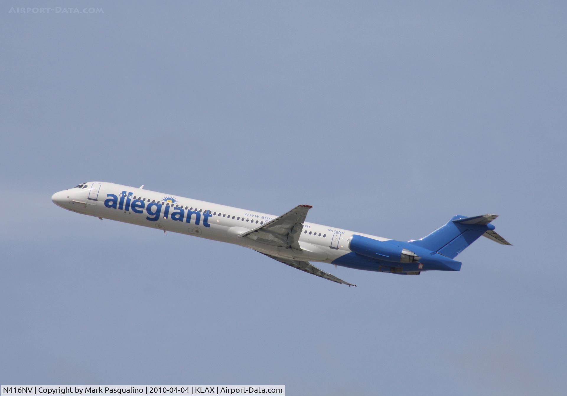 N416NV, 1987 McDonnell Douglas MD-83 (DC-9-83) C/N 49555, MD-82