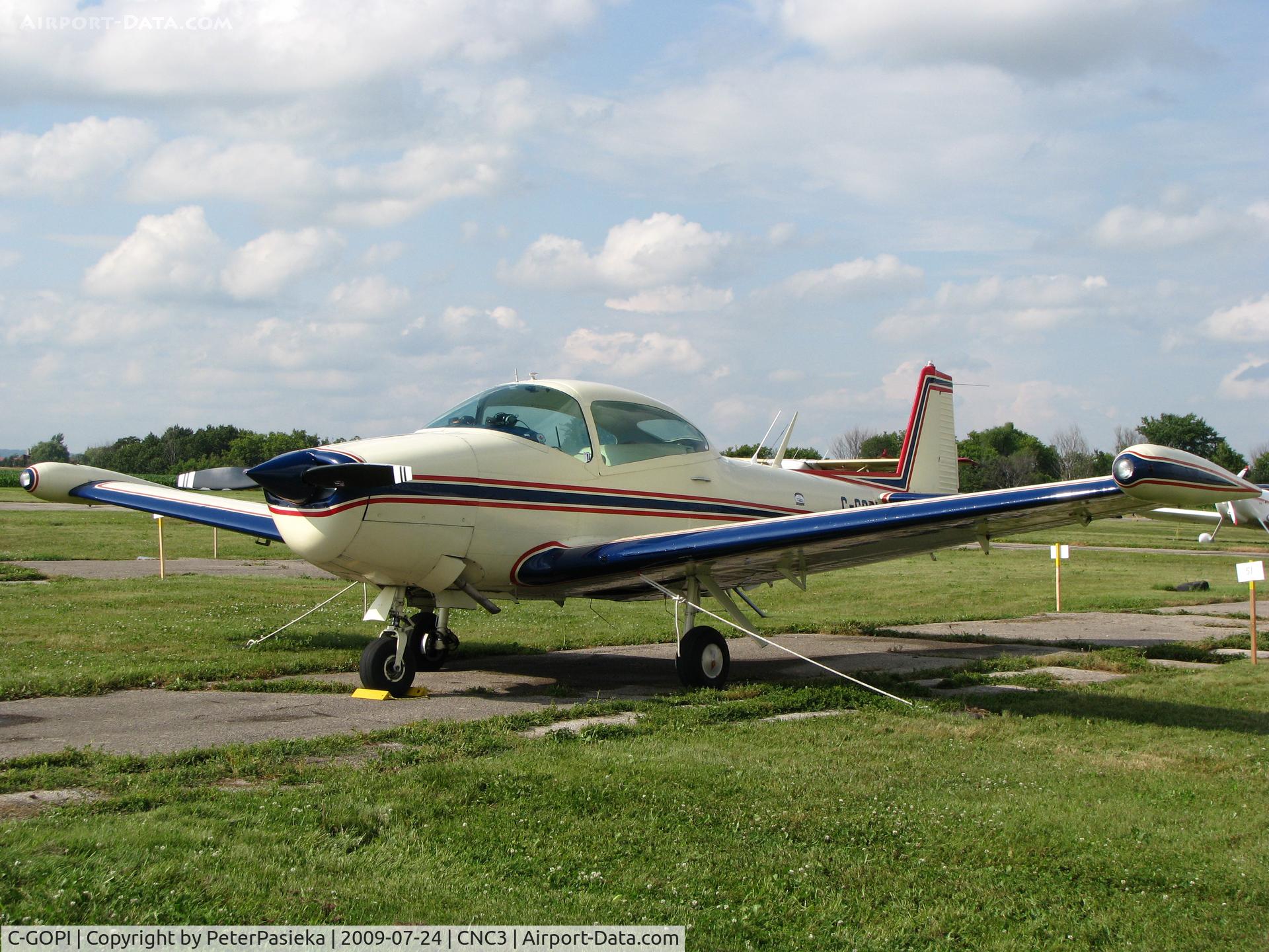 C-GOPI, North American Navion L-17A C/N NAV-4-1088, @ Brampton Airport