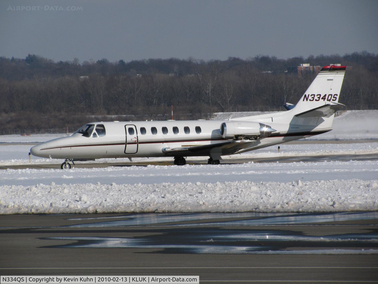N334QS, 1997 Cessna 560 Citation Ultra C/N 560-0434, Engine run