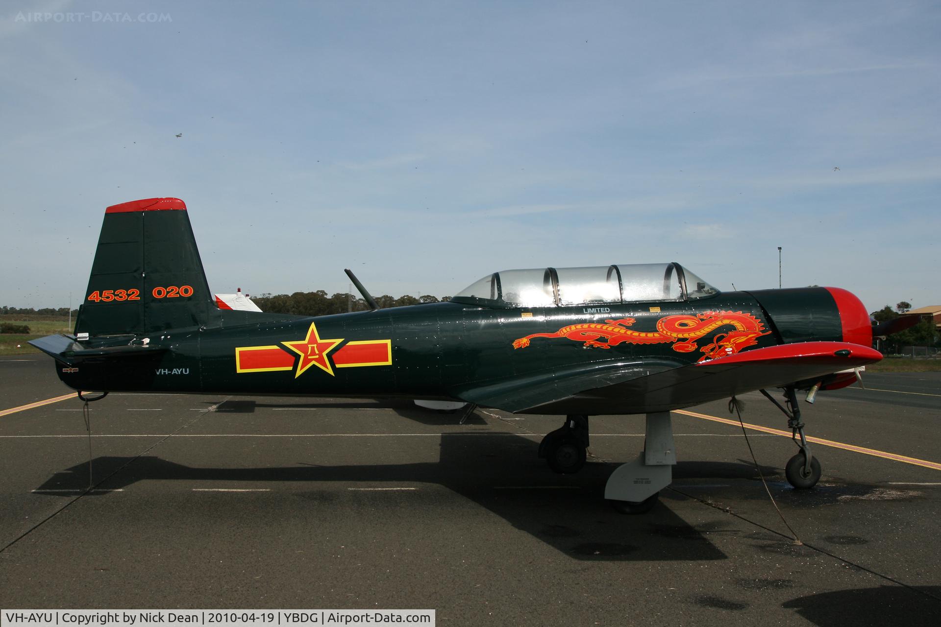 VH-AYU, Nanchang CJ-6A C/N 4532020, YBDG