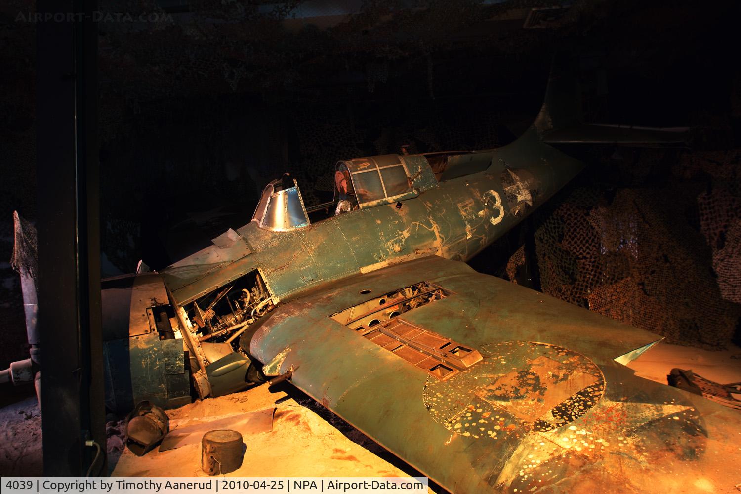 4039, Grumman F4F-3 Wildcat C/N Not found 4039, Grumman F4F-3 Wildcat, BuNo 4039 second series, HDR photo 20, 10, 30 second exposures