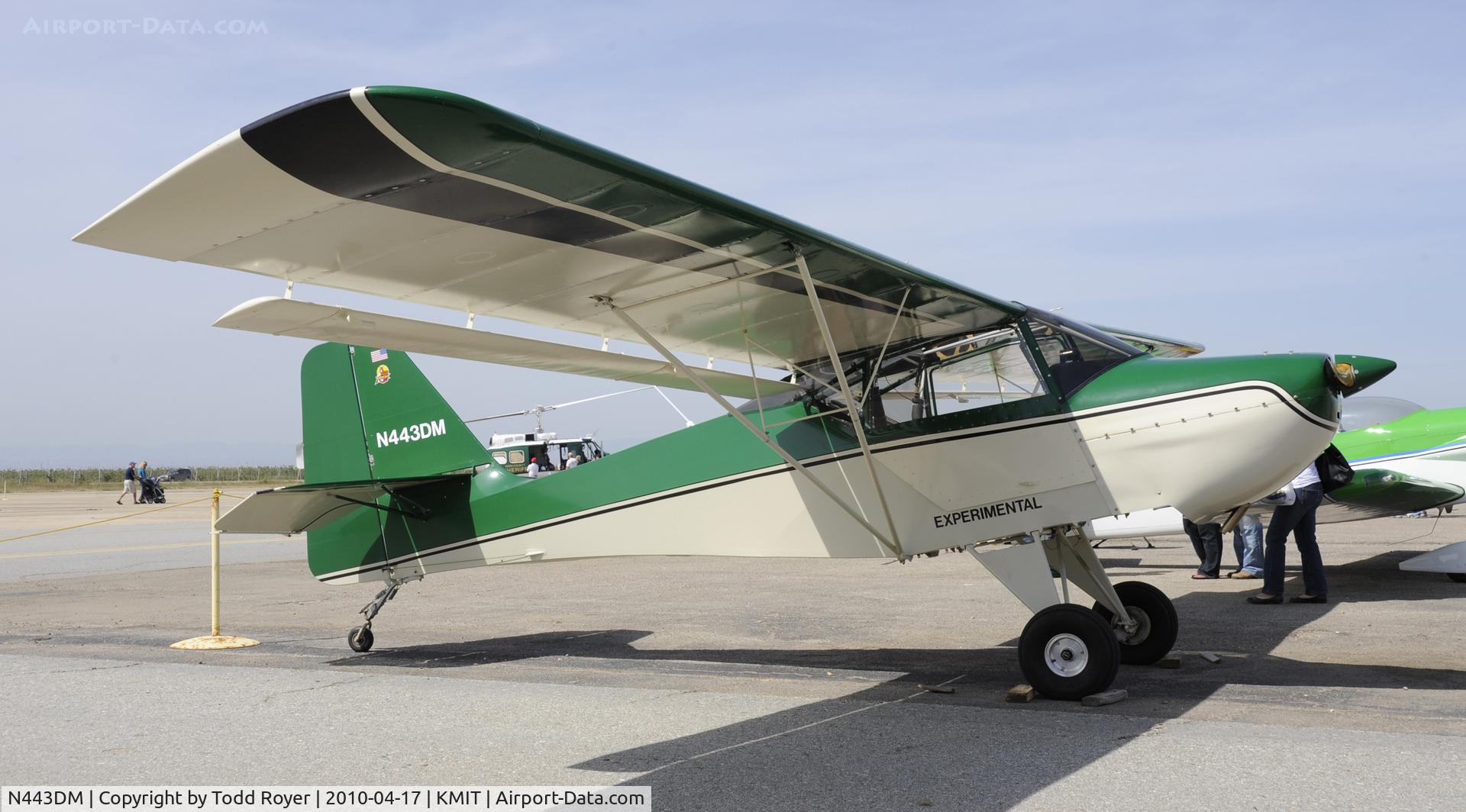 N443DM, Skystar Kitfox Classic 4 C/N C0207-0282, Minter Field fly in 2010
