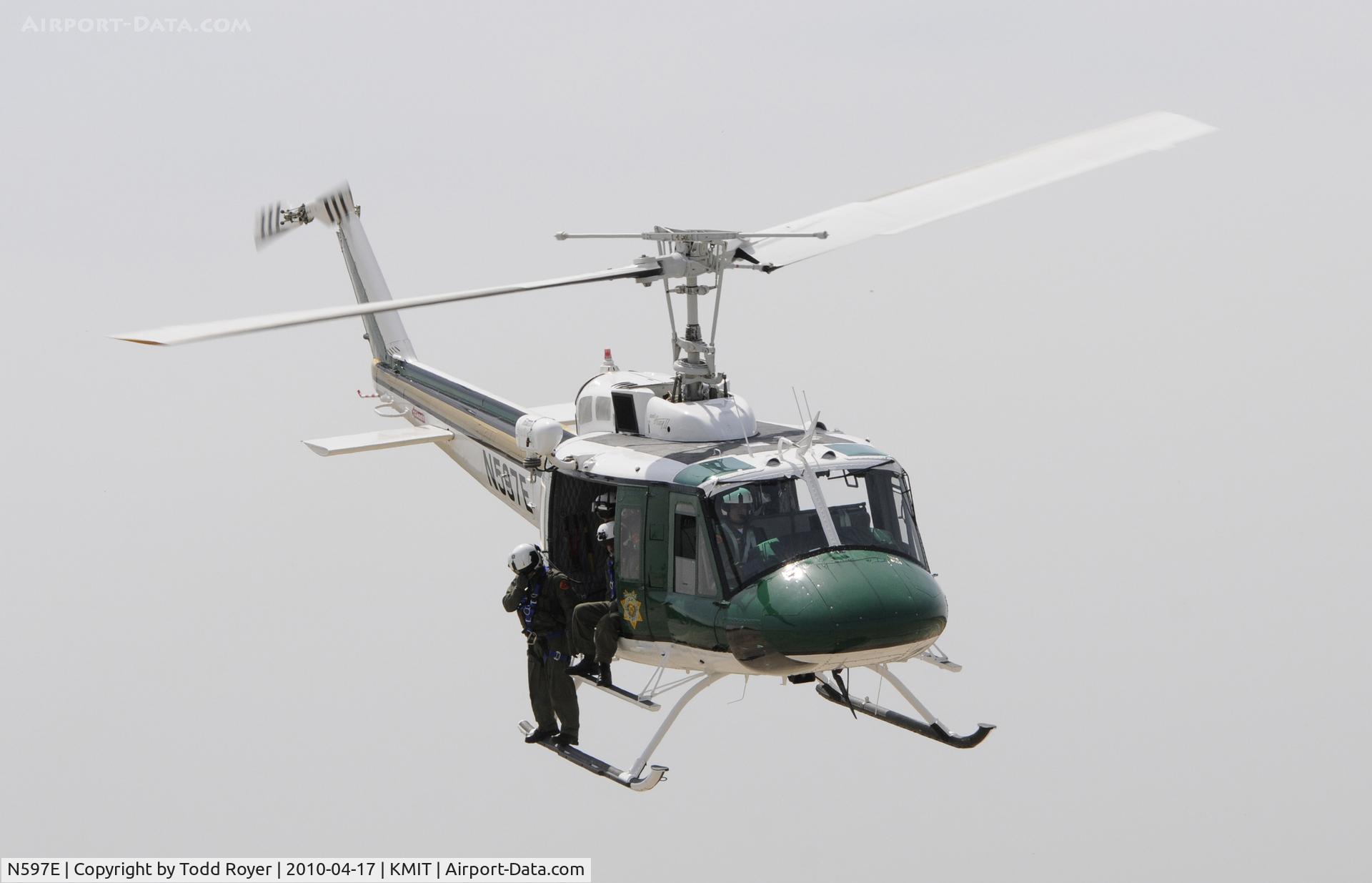 N597E, Bell UH-1H C/N 70-16291, Minter Field fly in 2010
