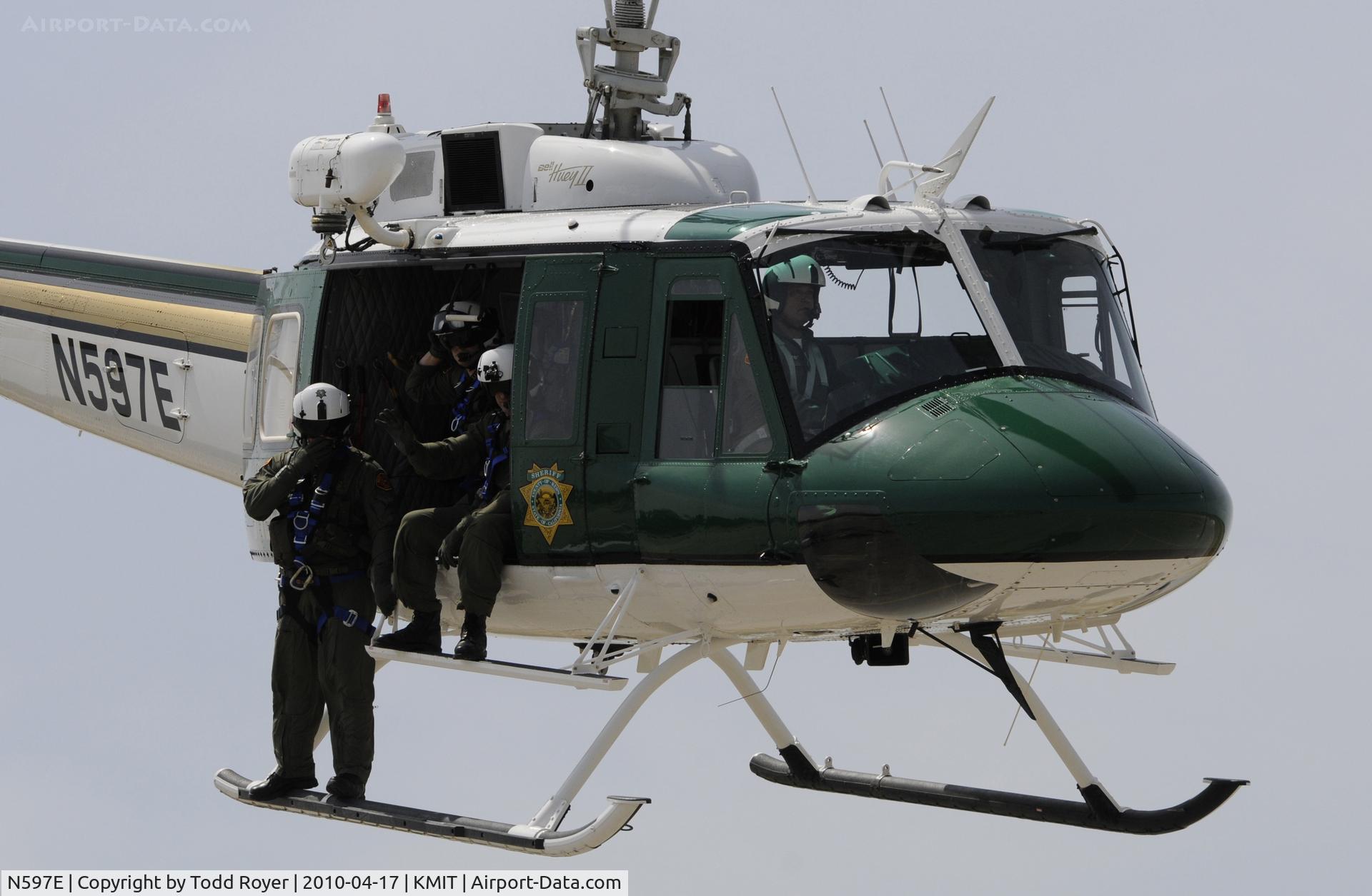 N597E, Bell UH-1H C/N 70-16291, Minter Field fly in 2010
