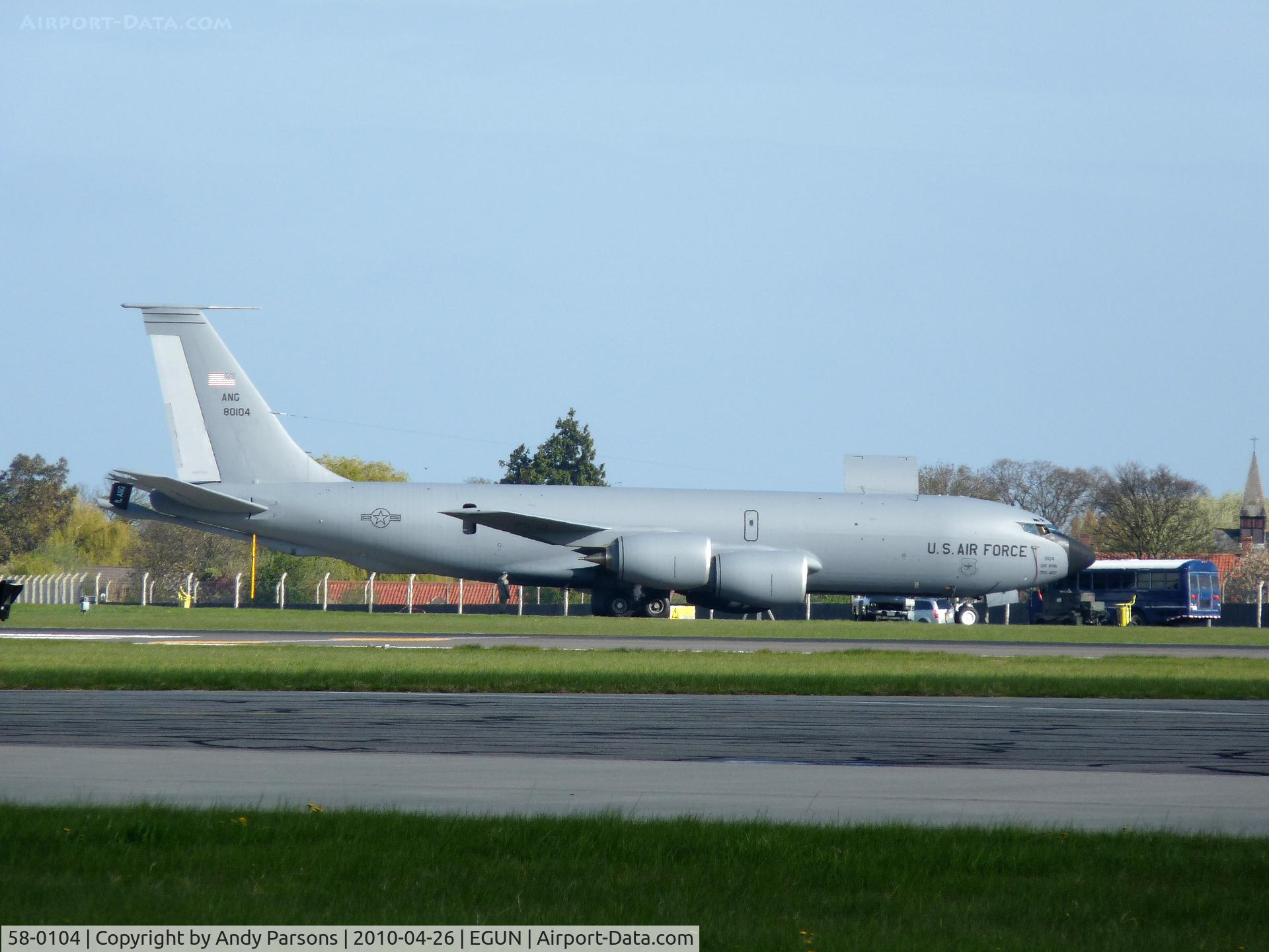58-0104, 1958 Boeing KC-135R Stratotanker C/N 17849, Visiting Mildenhall