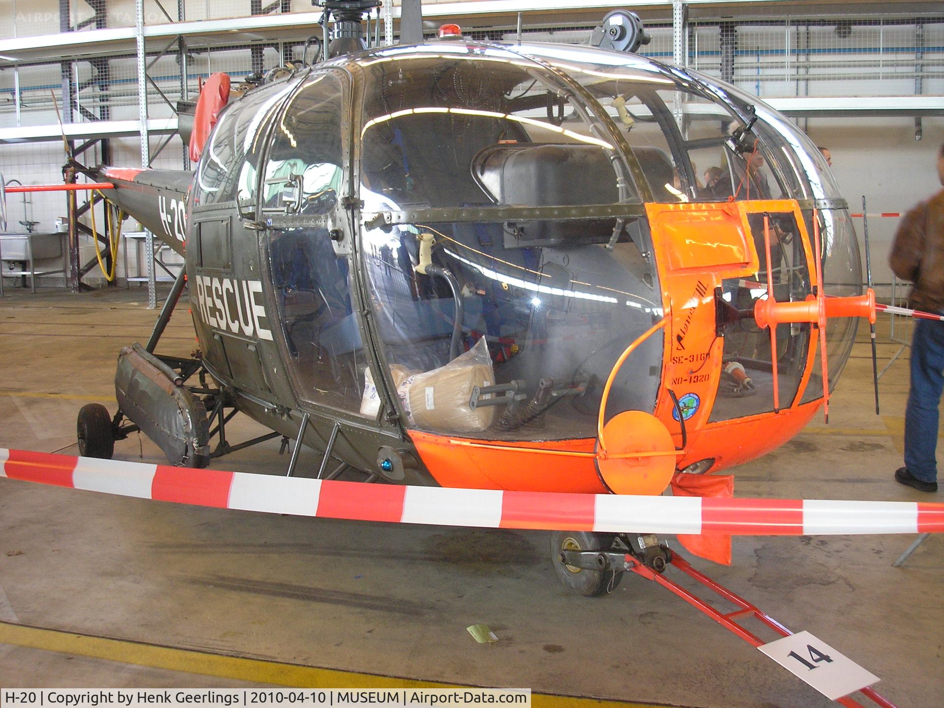 H-20, Sud SE-3160 Alouette III C/N 1320, MLM Dutch AF Museum - Soesterberg