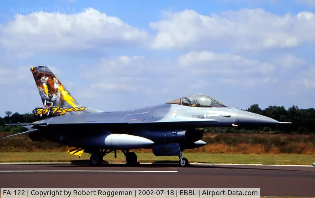 FA-122, 1988 SABCA F-16AM Fighting Falcon C/N 6H-122, Tigerpaint.31 Squadron Belgian Air Force.